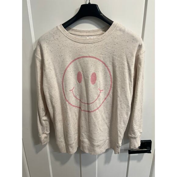 Plus Size Womens Smiley Face Graphic Sweatshirt Maurices Size 0X - Picture 2 of 7